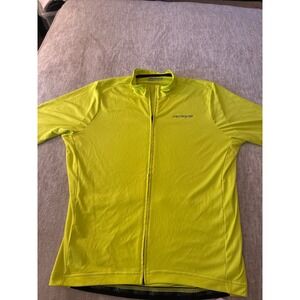 Specialized RBX Classic Cycling Jersey Mens Large Neon Yellow Full Zip Short Slv